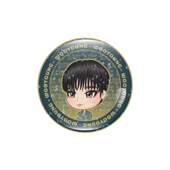 Przypinka holograficzna ATEEZ (GOLDEN HOUR PART 1) - WOOYOUNG