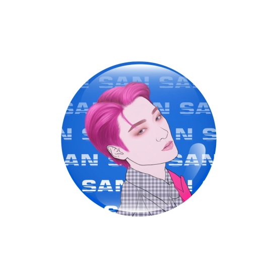 Perłowa przypinka ATEEZ ZERO : FEVER -  San