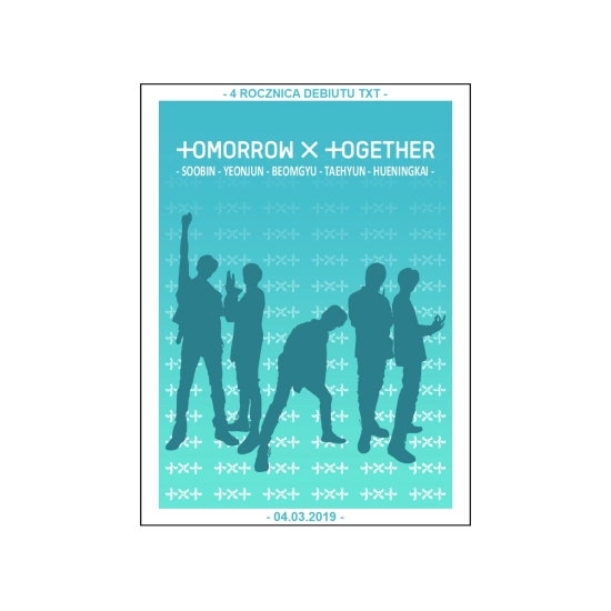 Mini plakat A3 - Tomorrow x Together 4 Rocznica Debiutu