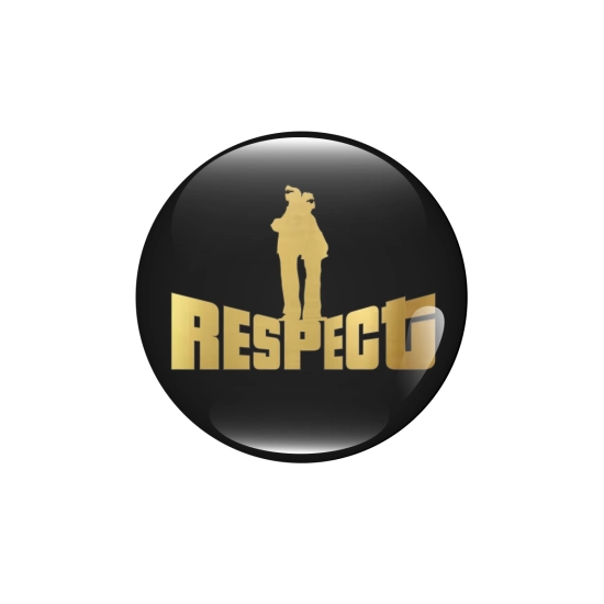 Przypinka złota BTS - Respect (wersja 1)