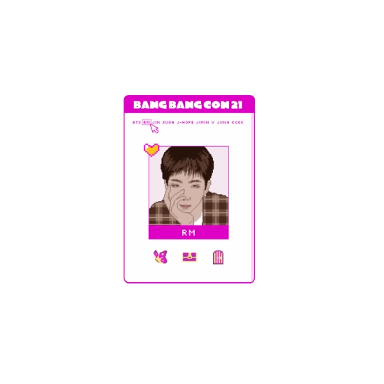 Naklejka BTS BANG BANG CON 21 (wersja RM)