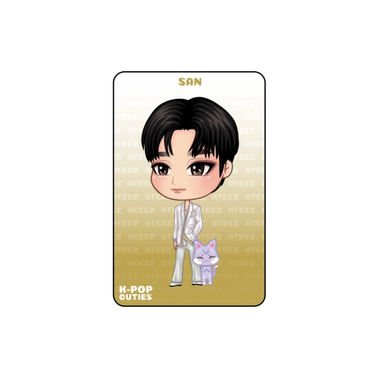 Karta przezroczysta ATEEZ (GOLDEN HOUR PART 1) - SAN