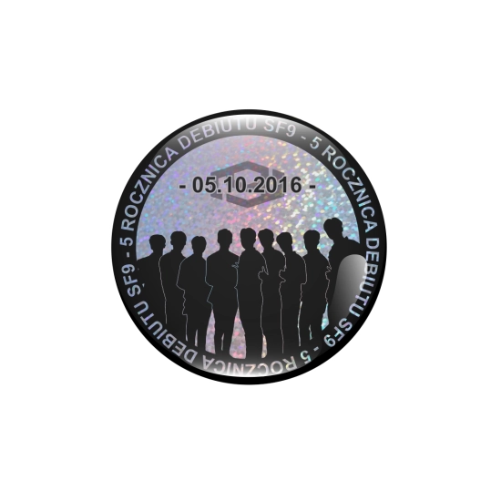 Przypinka holograficzna - SF9 5 Rocznica Debiutu