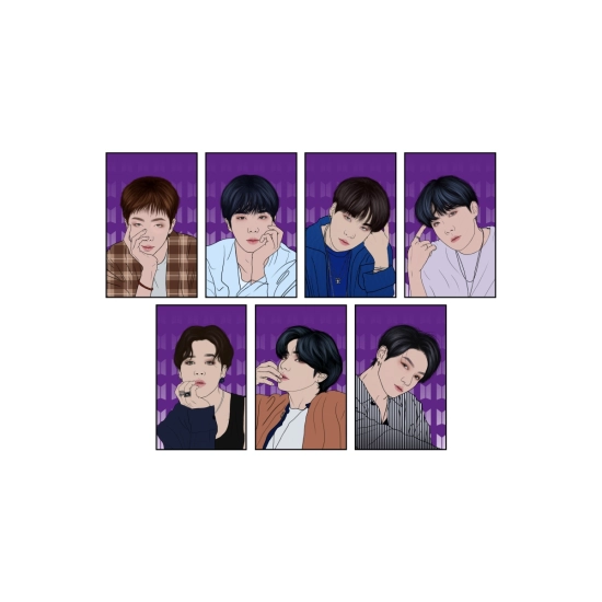 Zestaw perłowych kart - BTS BE