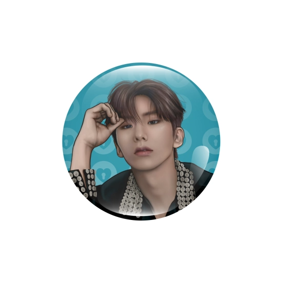 Perłowa przypinka Monsta X - Kihyun