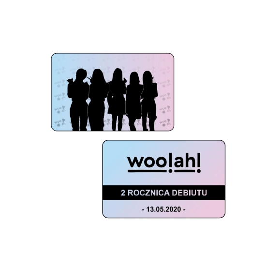 Perłowa karta kolekcjonerska woo!ah! - 2 Rocznica Debiutu