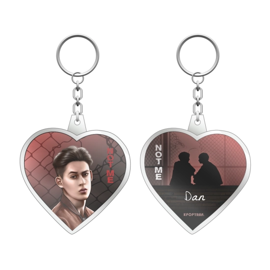 Brelok serce NOT ME - Dan