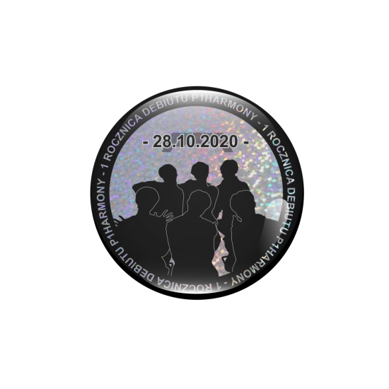 Przypinka holograficzna - P1Harmony 1 Rocznica Debiutu