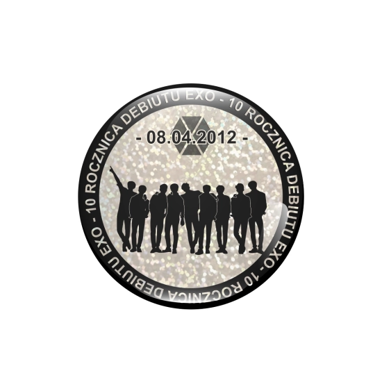 Przypinka holograficzna - EXO - 10 Rocznica Debiutu