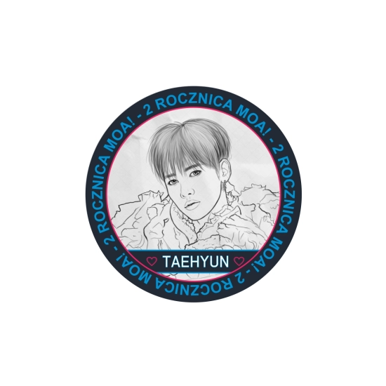 Naklejka 2 Rocznica MOA - Taehyun