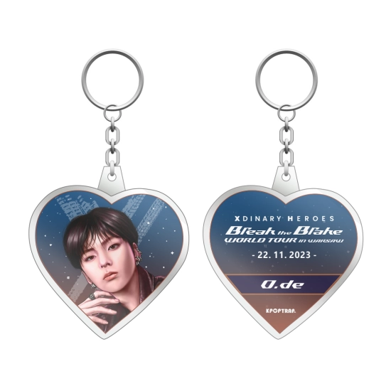 Brelok serce Xdinary Heroes - Koncert Warszawa - O.de