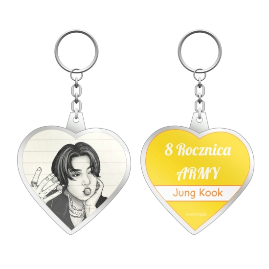 Brelok serce 8 Rocznica ARMY - Jung Kook