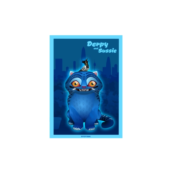 Mini plakat A3 KPop Demon Hunters - Derpy and Sussie