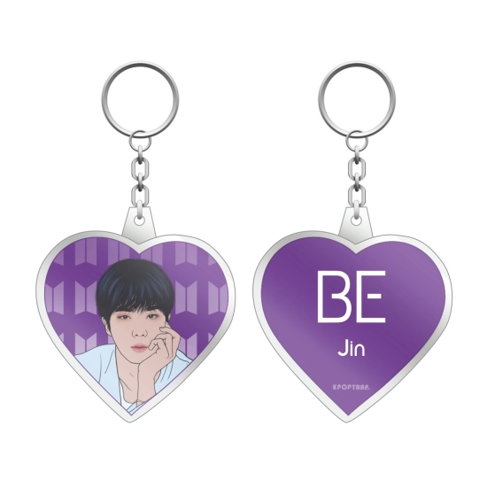 Brelok serce BTS BE - Jin