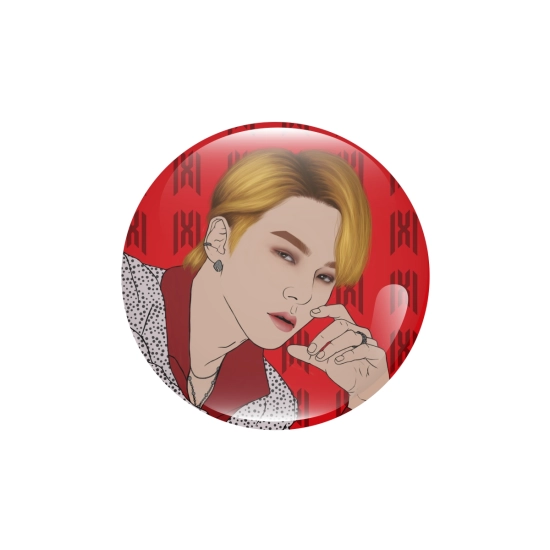 Perłowa przypinka Monsta X FATAL LOVE - Minhyuk